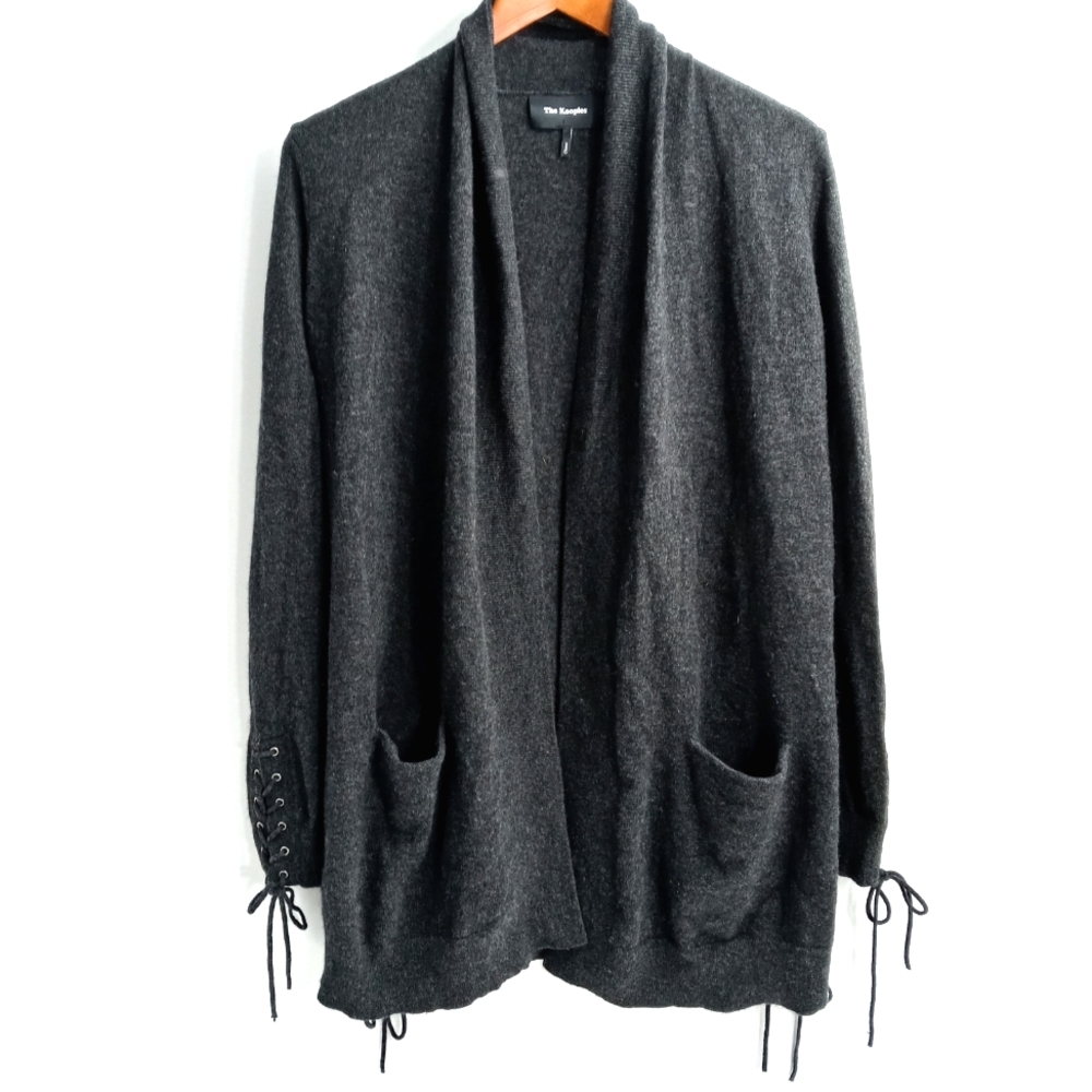 The Kooples Wool & Cashmere‎ Lace Up Sweater M